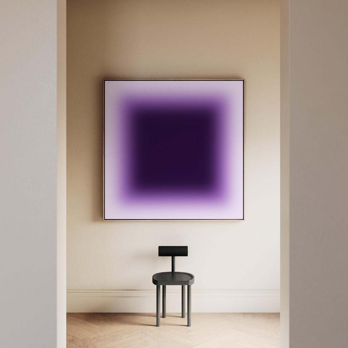Purple Black Gradient Art Print