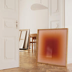 Orange Gradient Abstract Wall Art