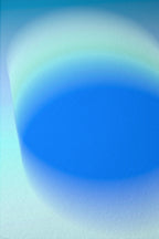 Blue Gradient Art Print, Aqua Aura Poster, Modern Wall Decor
