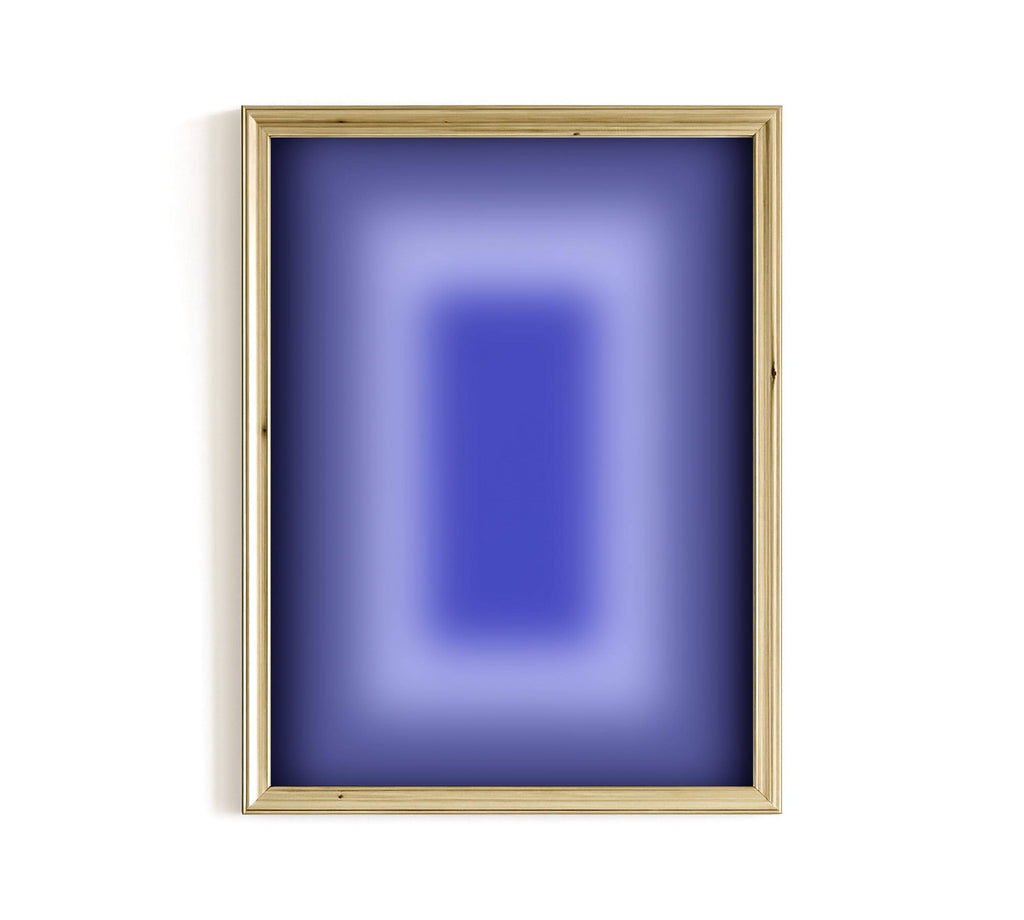Blue Abstraact Wall Art, Minimalist Ombre Poster, Modern Abstract Wall Decor, Bathroom wall decor