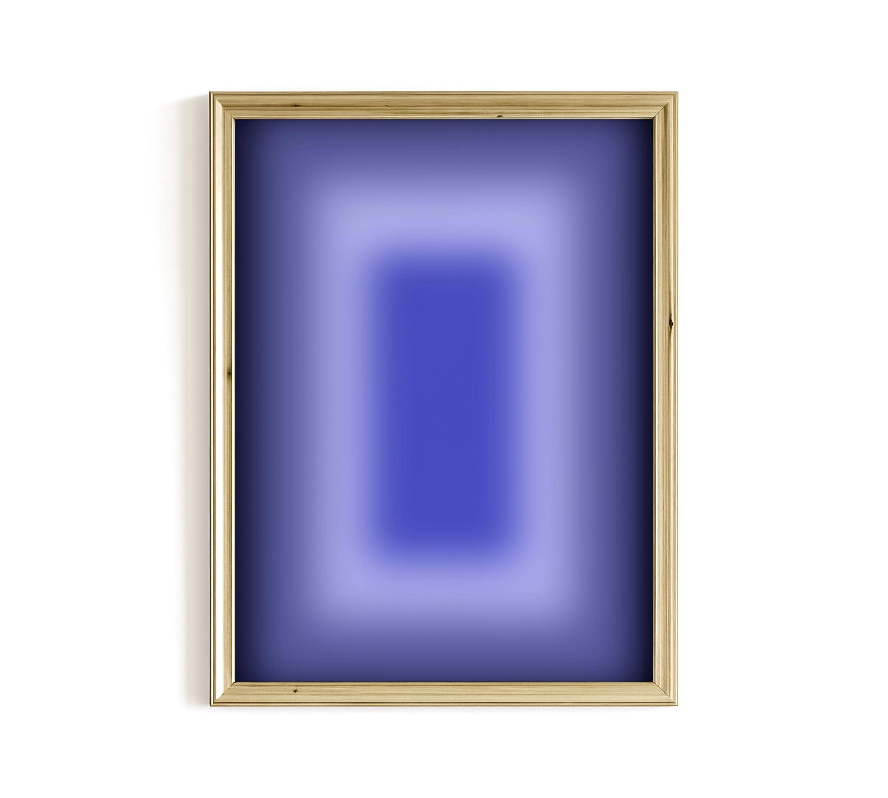 Blue Abstraact Wall Art, Minimalist Ombre Poster, Modern Abstract Wall Decor, Bathroom wall decor