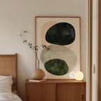 Neutral Abstract Shapes Print, Beige Organic Wall Art, Minimal Earth Tone Decor