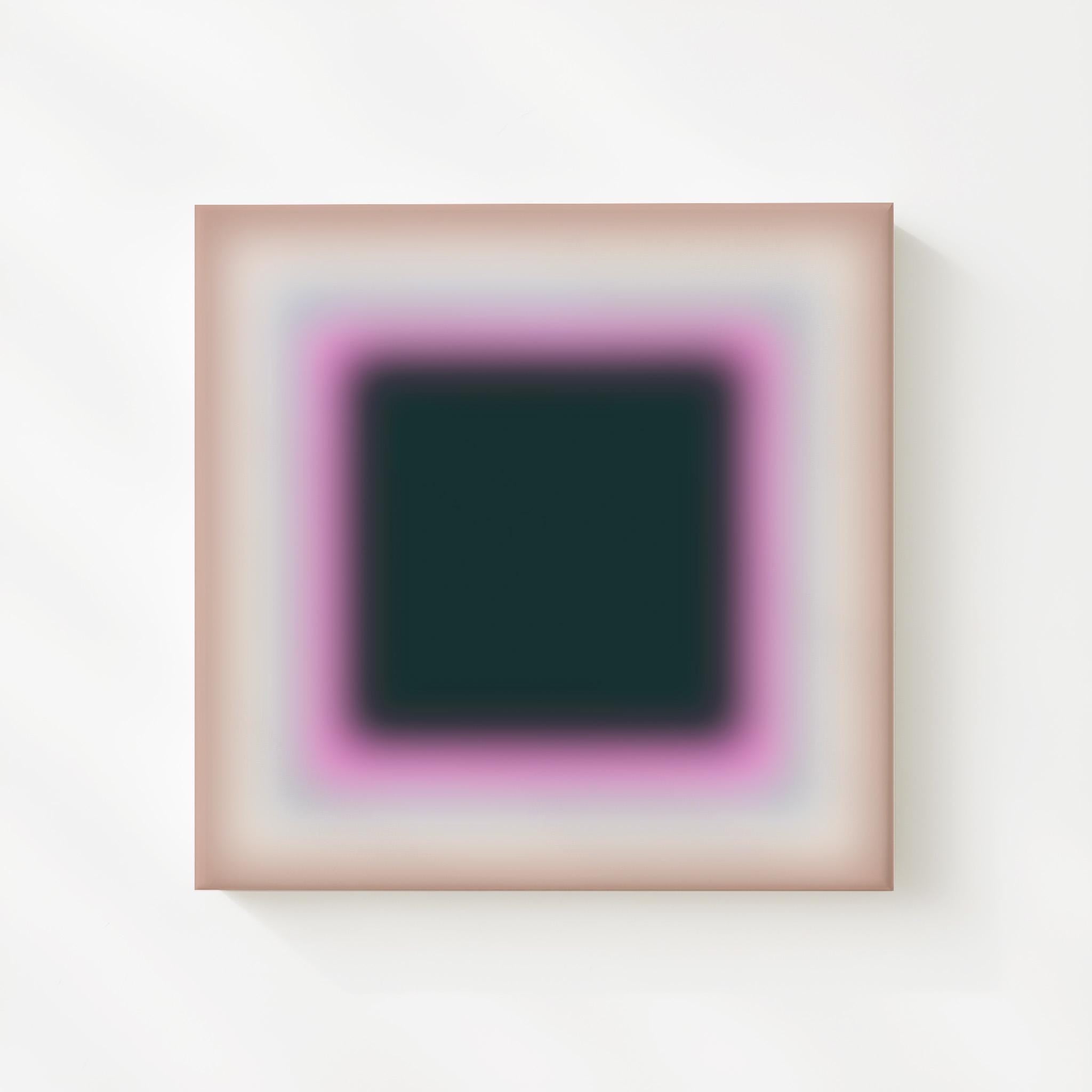 Dark Green Gradient Abstract Art Print, Minimal Modern Poster
