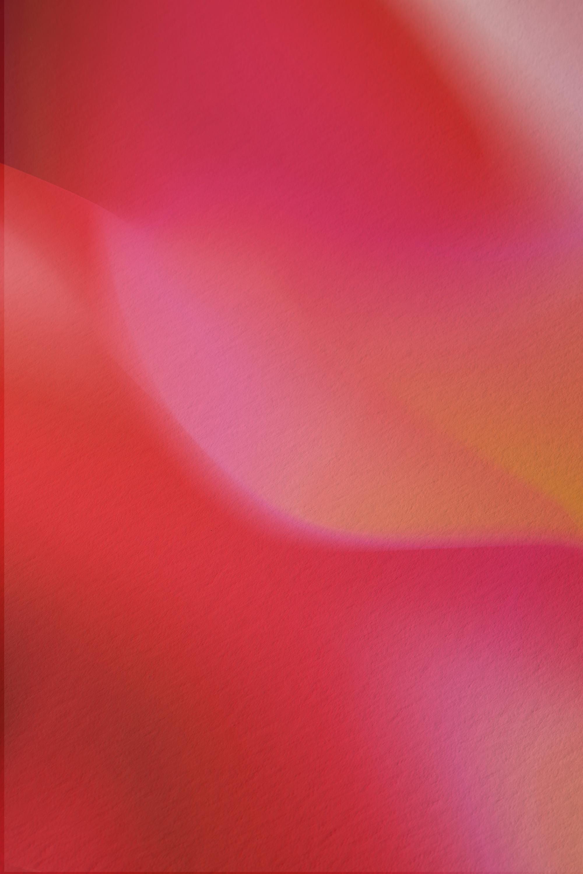 Red Pink Aura Gradient Print, Warm Abstract Wall Art, Orange Modern Decor Print