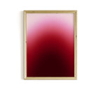 Red Gradient Abstract Art Print, Minimal Modern Wall Decor, Bold Contemporary Vertical Artwork Print