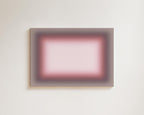 Blush Pink Wall Art Print, Mauve Taupe Gradient, Horizontal Abstract Decor