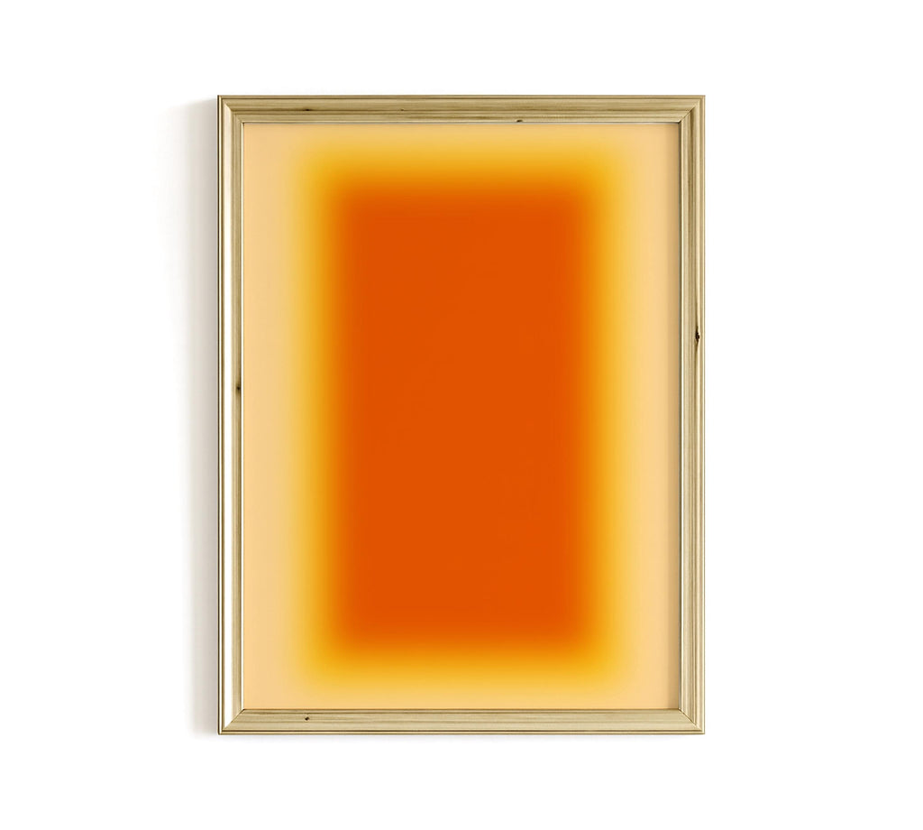 Abstract painting print, Orange Wall Art, digital download, Printable Art, Minimal Art