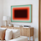 Coral Mint Canvas Wall Art
