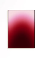 Red Gradient Abstract Art Print, Minimal Modern Wall Decor, Bold Contemporary Vertical Artwork Print