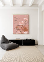 Fruit of the Spirit Wall Art Print, Floral Galatians Poster, Christian Decor