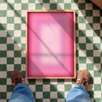 Pink Gradient Abstract Wall Art, Blush Ombre Minimalist Poster