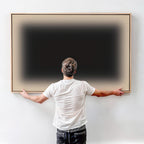 Deep Green Beige Horizontal Canvas Wall Art