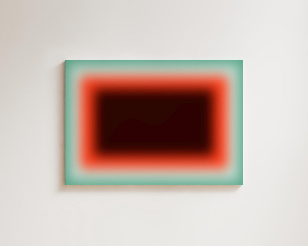 Coral Mint Canvas Wall Art