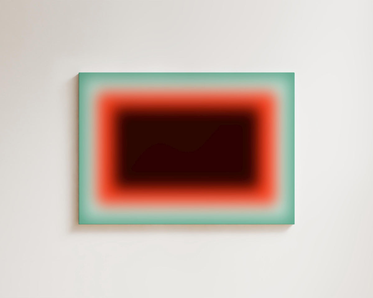 Coral Mint Canvas Wall Art