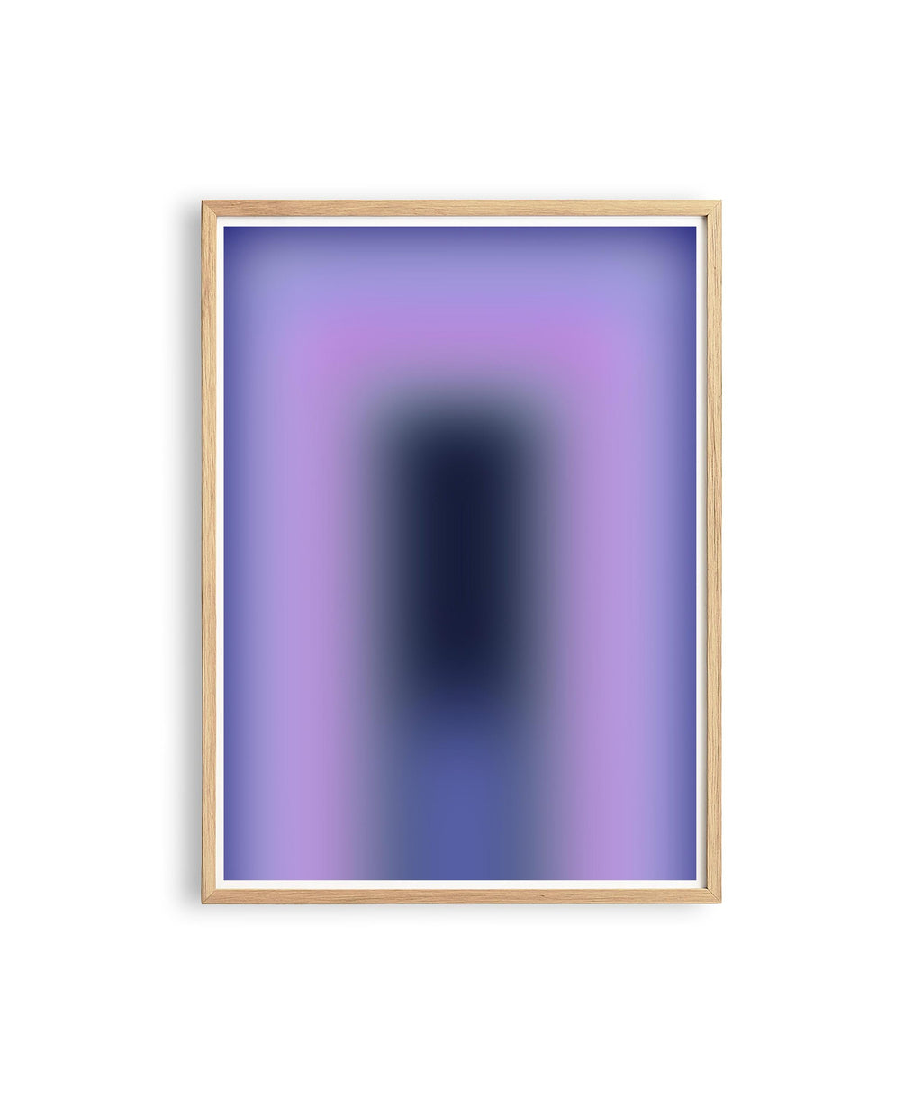 Purple Gradient Art Print, Lavender Blue Abstract Poster, Modern Wall Decor