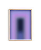 Purple Gradient Art Print, Lavender Blue Abstract Poster, Modern Wall Decor
