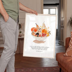 Fruit of the Spirit Wall Art Print, Watercolor Fruit Bowl, Galatians Bible Verse