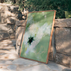 Sage Green Abstract Art Print, Soft Floral Painting, Botanical Wall Decor