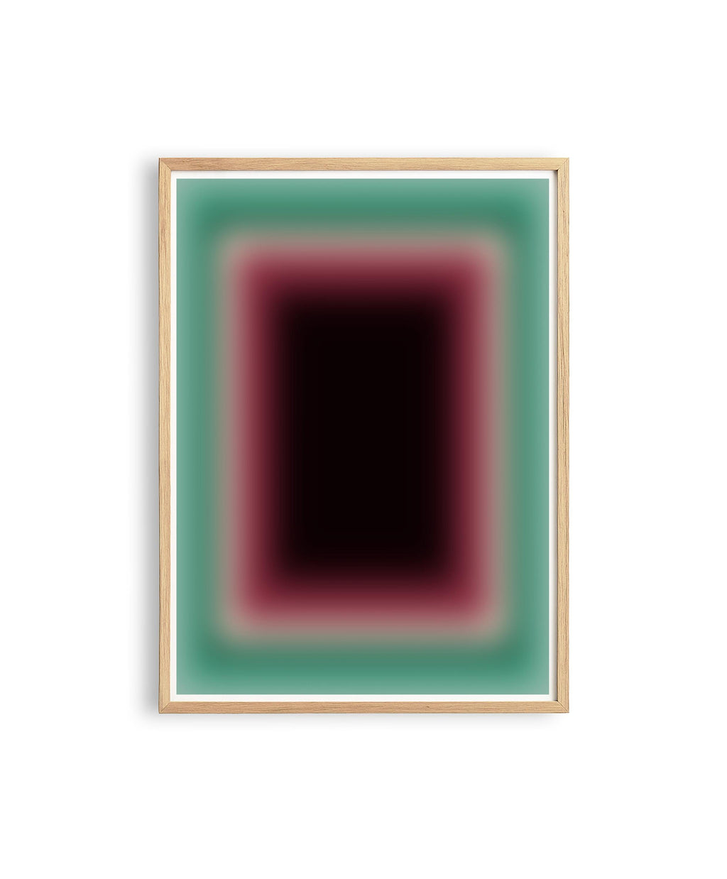 Burgundy Wall Art Print, Teal Green Gradient Abstract, Moody Modern Decor