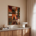 Afrocentric Wall Art Print, African Pattern Poster, Tribal Geometric Decor