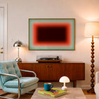 Coral Mint Canvas Wall Art