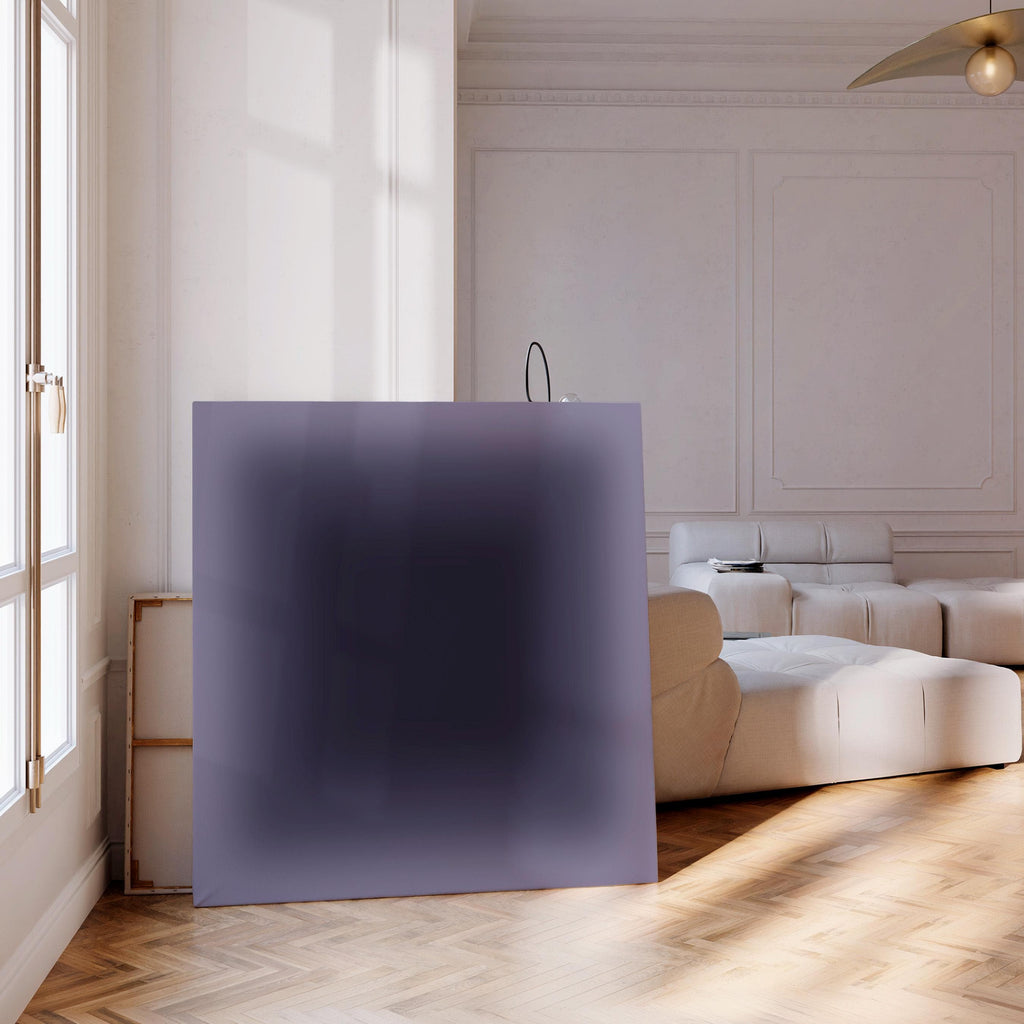 Deep Navy Purple Gradient Wall Art