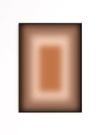 Warm Brown Gradient Abstract Art Print, Neutral Minimalist Poster, Cozy Modern Home Decor