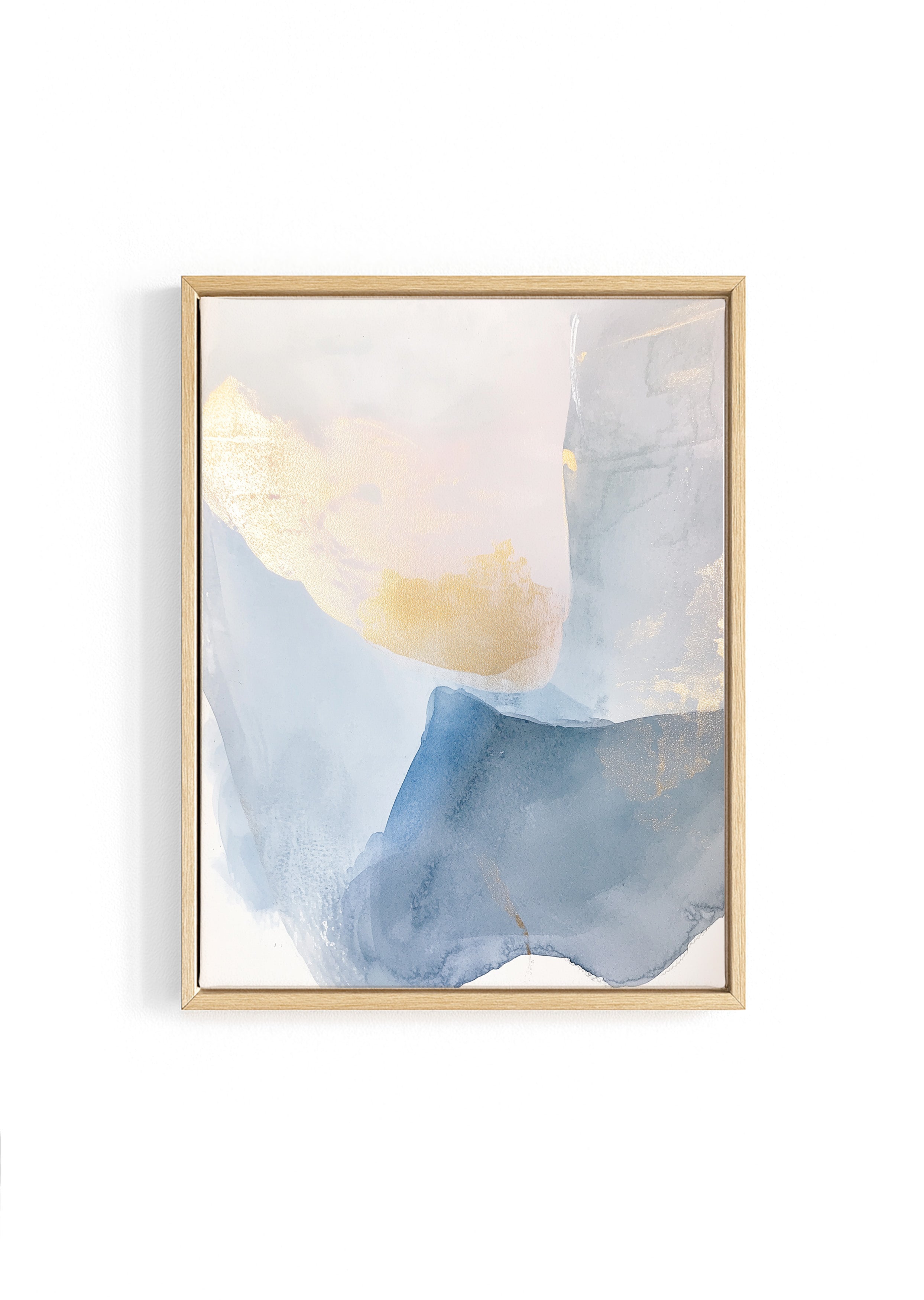 Coastal Mist Gold - Framed Canvas - And A Little More