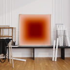 Orange Gradient Abstract Wall Art