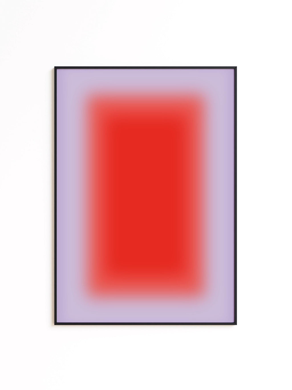 Orange Lavender Gradient Abstract Art Print, Modern Minimal Square Artwork