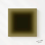 Olive Deep Green Wall Art, Minimalist Gradient Framed Art, Dark Color Field Canvas Print