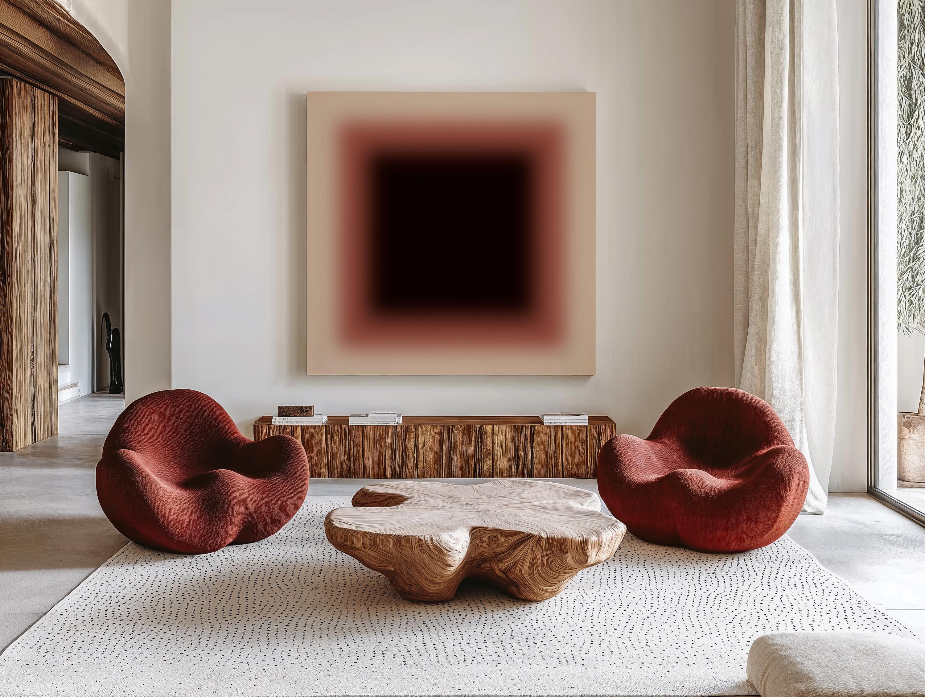 Mocha Brown Gradient Art Print