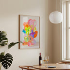 Colorful Kitsch Balloon Art Print, Y2K Pop Wall Art, Cute Teen Room Decor, Vibrant Aesthetic Poster