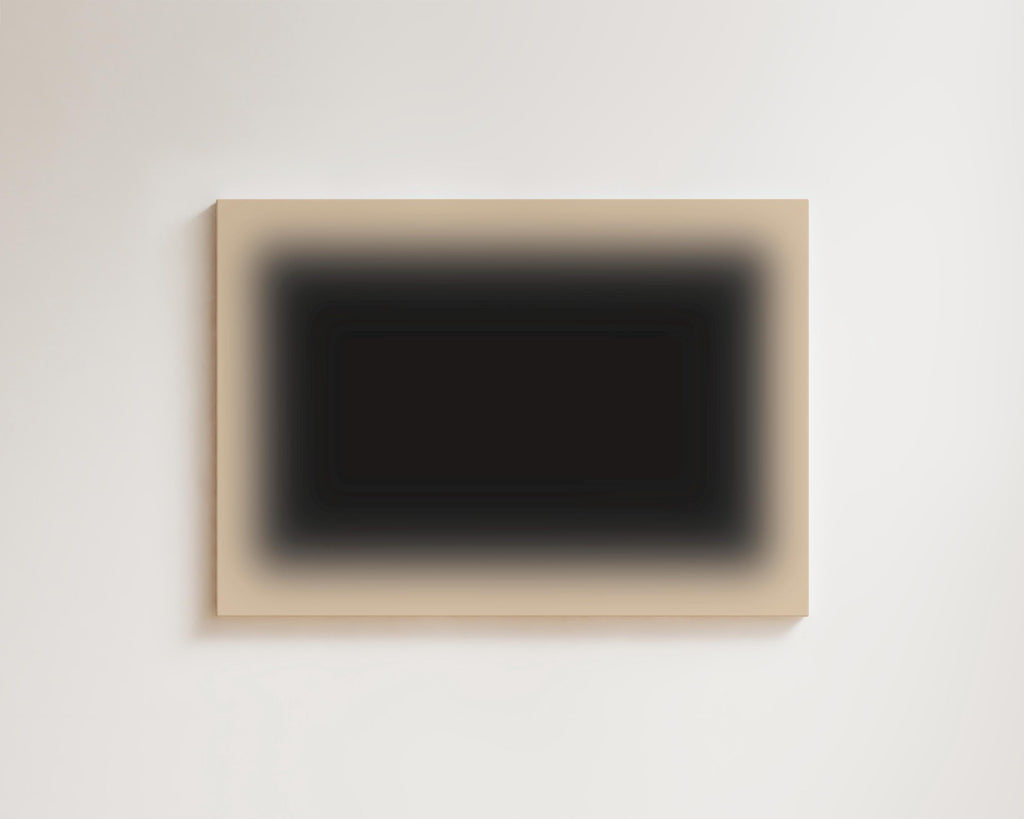 Deep Green Beige Horizontal Canvas Wall Art