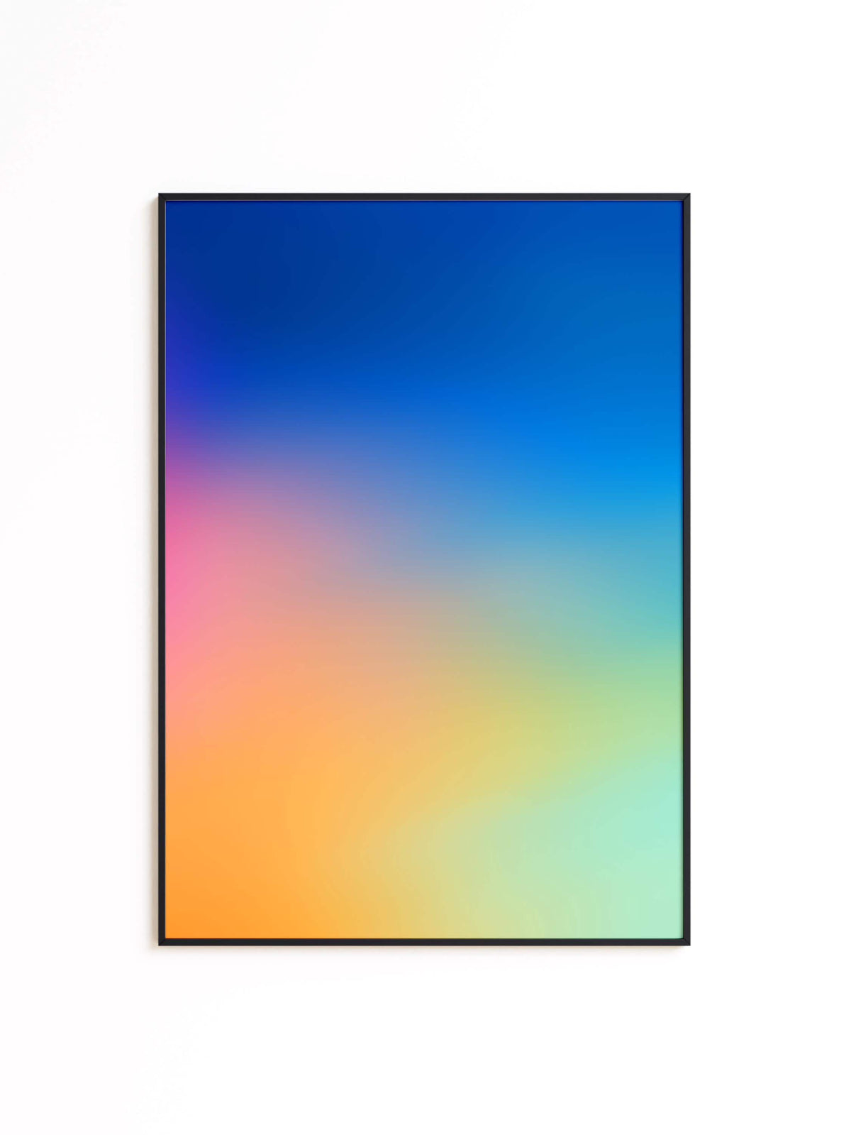 Color Gradient Wall Art Printable, Minimalist Modern Poster Set, Soft Pastel Abstract Decor