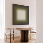 Olive Gray Gradient Abstract Print