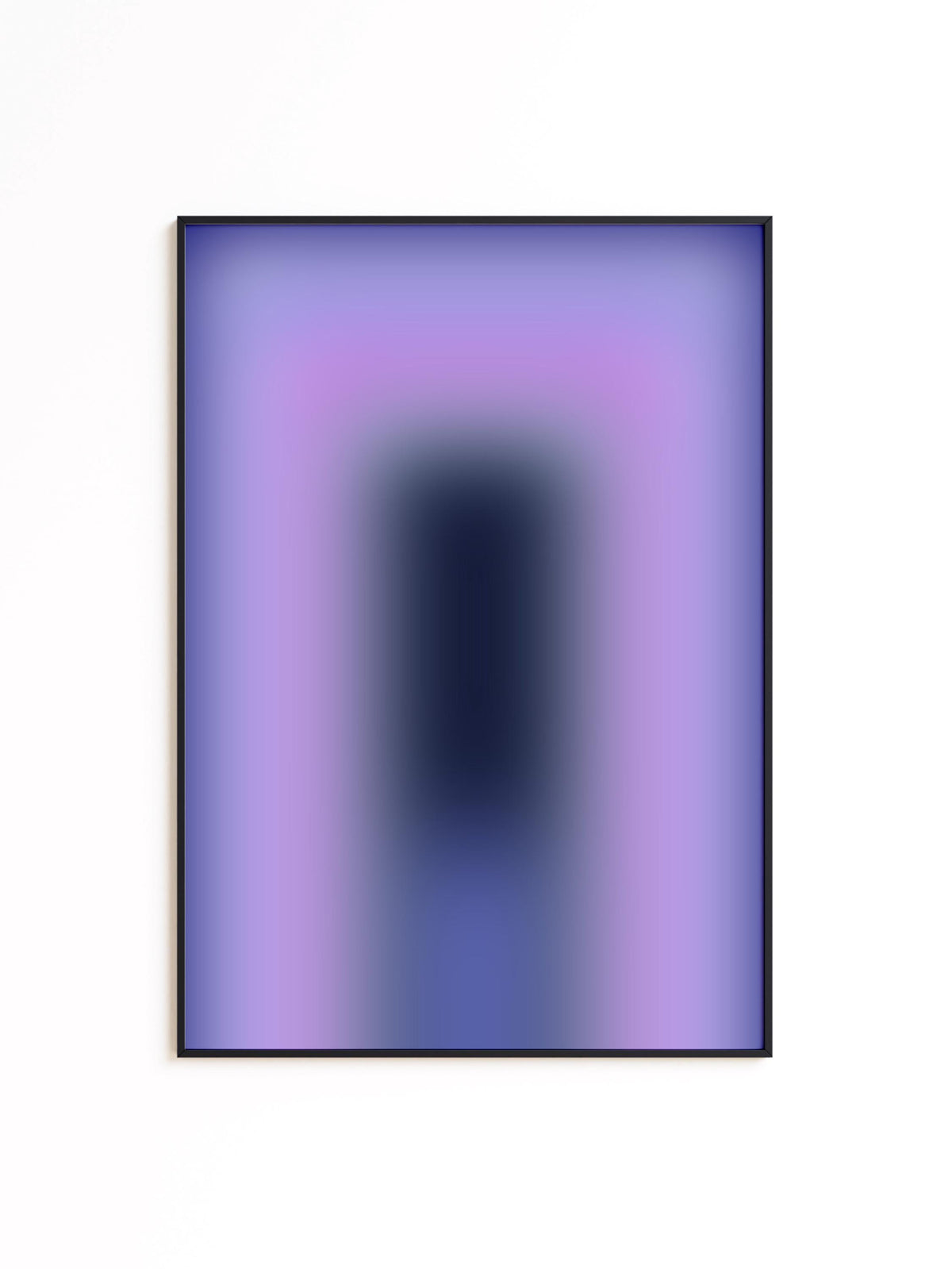 Purple Gradient Art Print, Lavender Blue Abstract Poster, Modern Wall Decor