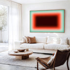 Coral Mint Canvas Wall Art
