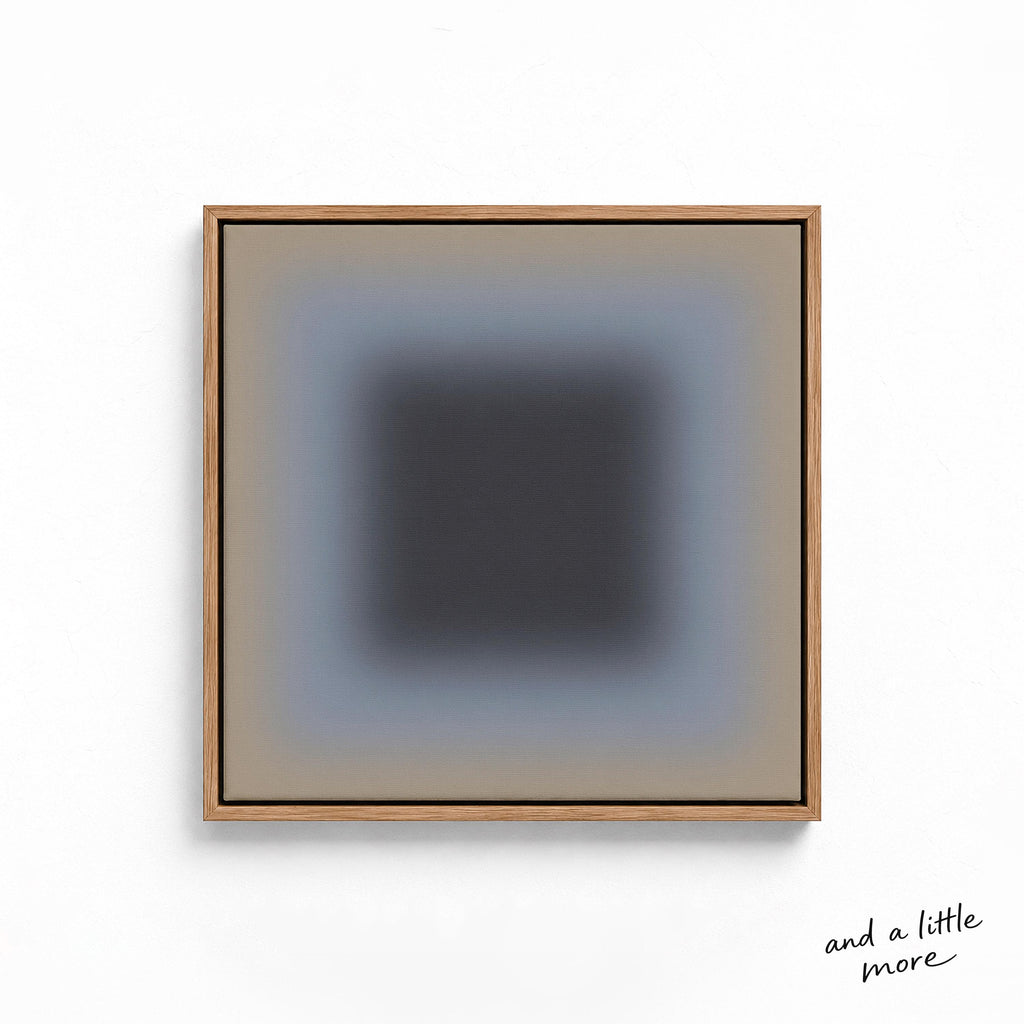 Neutral Gray Wall Art, Stone Moss Gradient Print, Minimalist Framed Wall Art, Canvas Print, Earthy Art