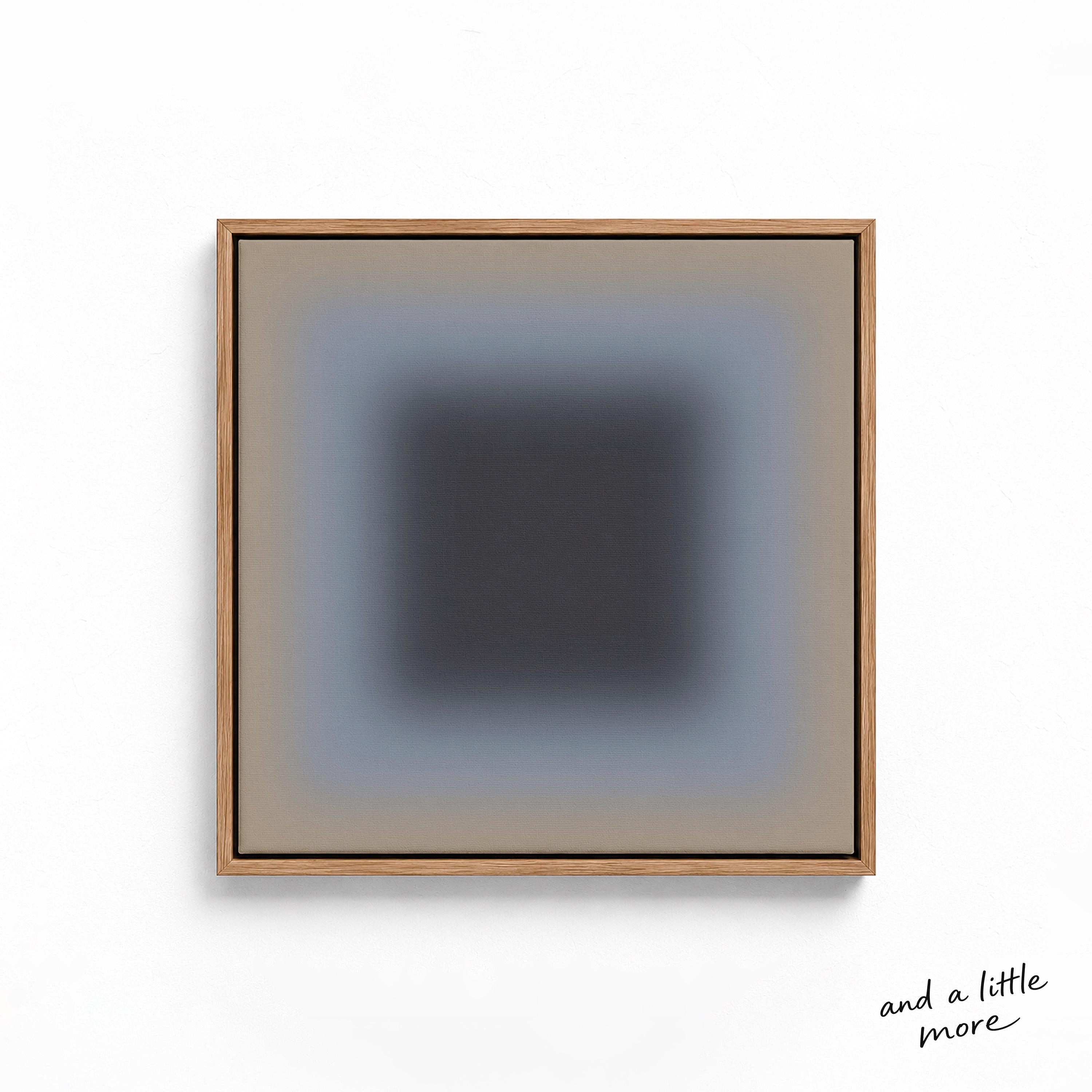 Neutral Gray Wall Art, Stone Moss Gradient Print, Minimalist Framed Wall Art, Canvas Print, Earthy Art