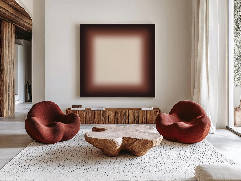 Brown Mocha Gradient Art Print