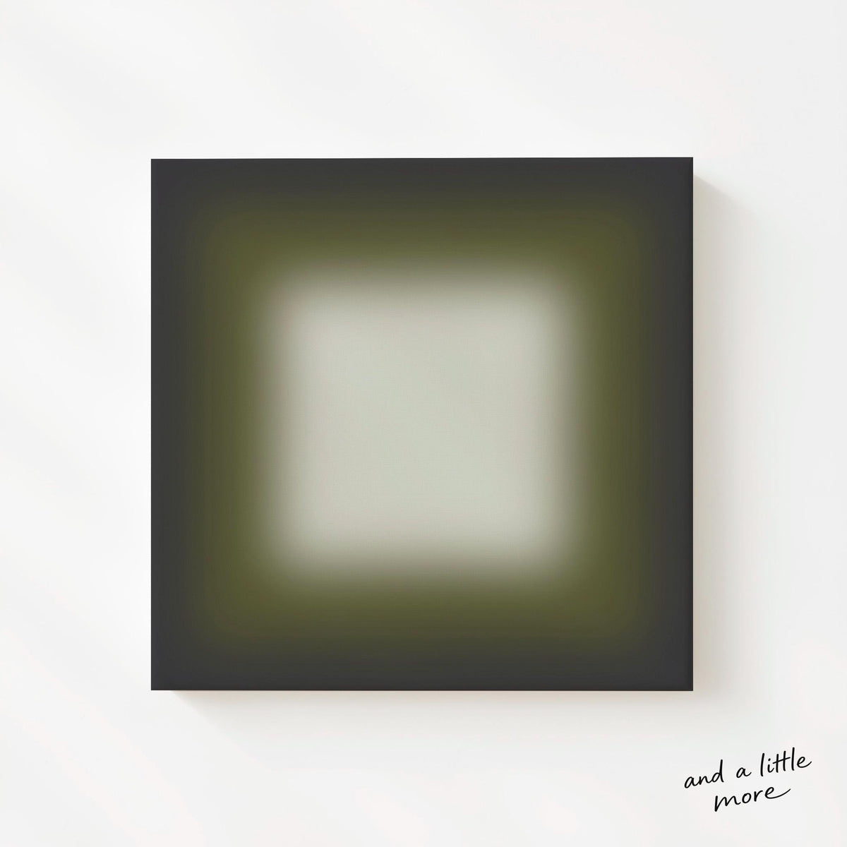 Olive Gray Gradient Abstract Print