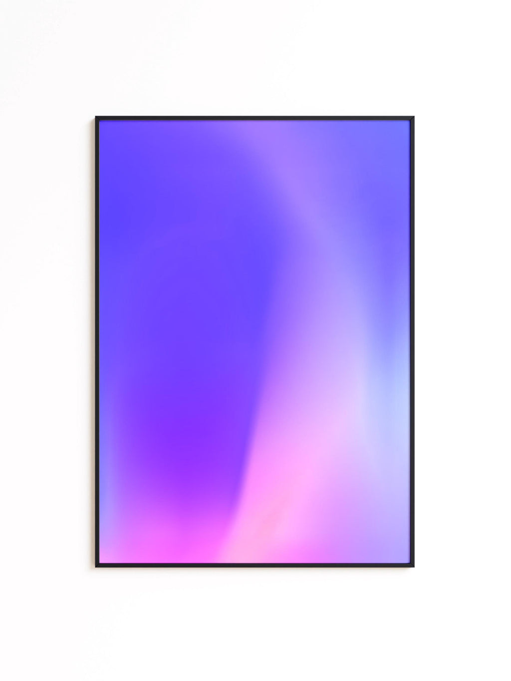 Neon Purple Gradient Printable Wall Art, Abstract Modern Poster, Pink Lavender Minimal Decor