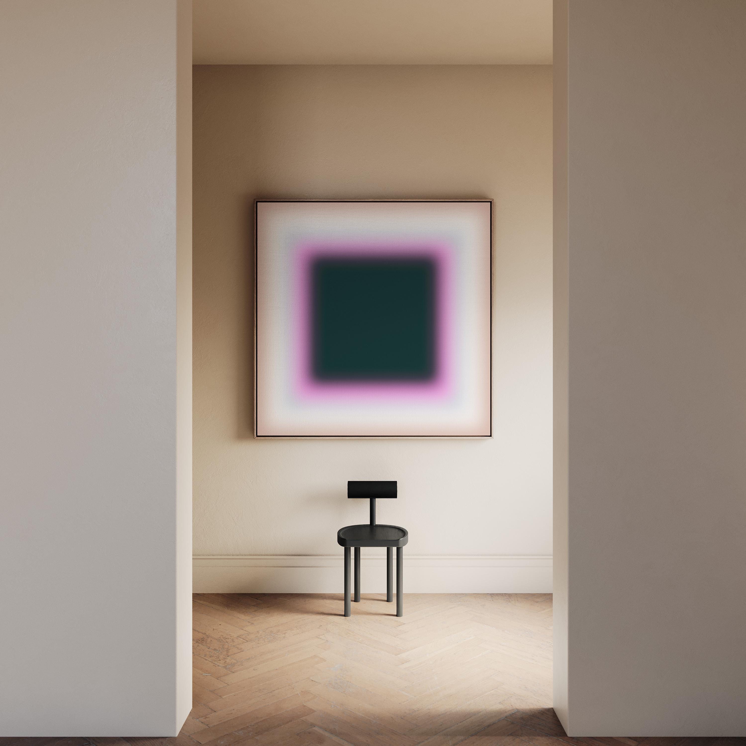 Dark Green Gradient Abstract Art Print, Minimal Modern Poster