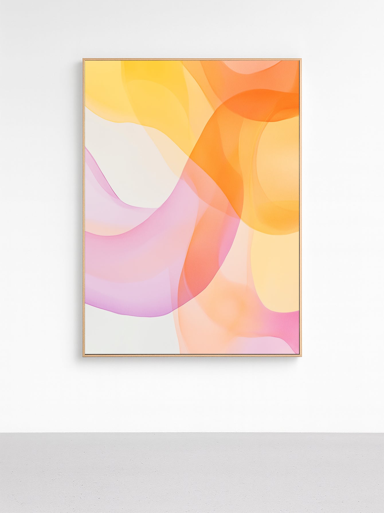 Solora – Abstract Flowing Wave Framed Art