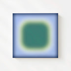 Calm Abstract Art Print, Blue Green Gradient, Coastal Minimal Wall Decor