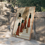 Black Women Wall Art Print, African American Fashion Poster, Neutral Decor