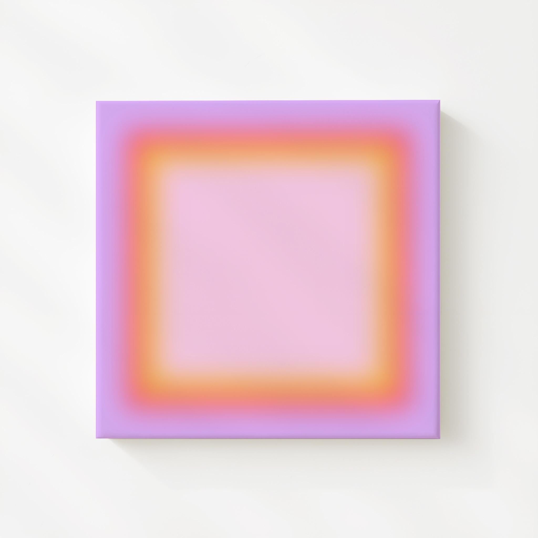 Lavender Orange Gradient Wall Art, Pastel Minimal Print, Modern Color Decor
