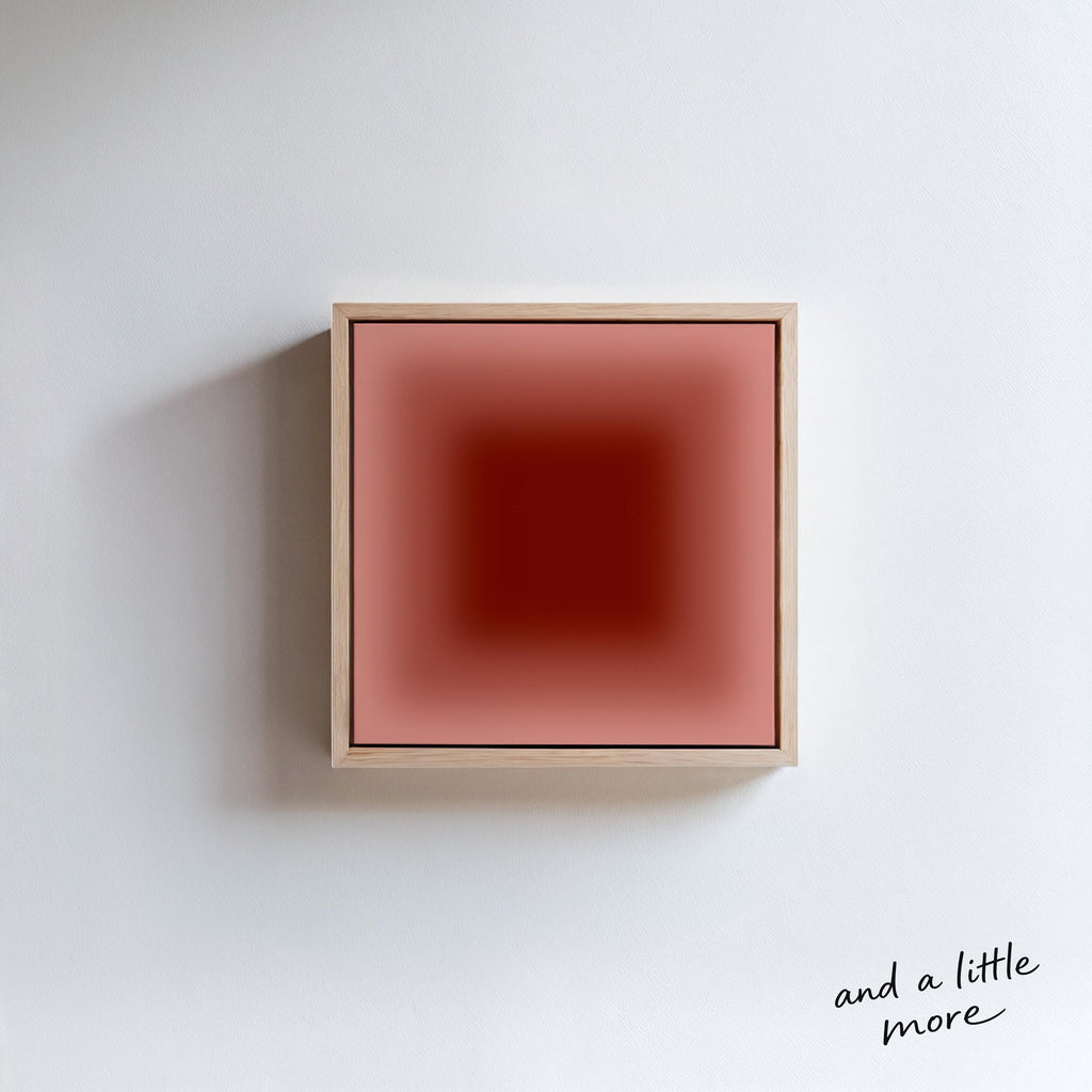 Terracotta Wall Art Print, Rust Red Gradient Poster, Warm Minimalist Decor