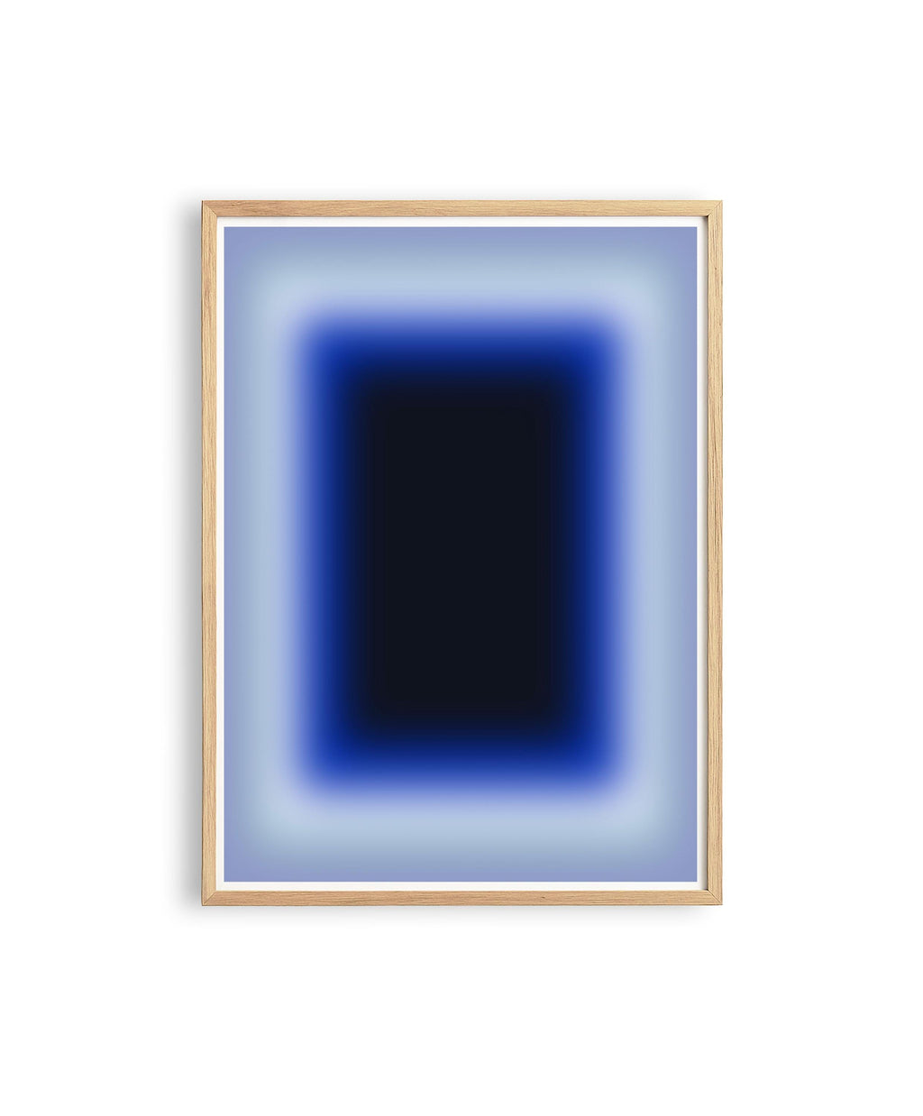 Blue Gradient Art Print, Navy Cobalt Abstract Poster, Modern Wall Decor